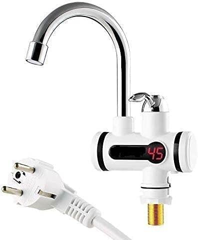 Smart Electric Hot Water Heater Faucet Kitchen Sink Instant Heating Tap with LED Digital Display