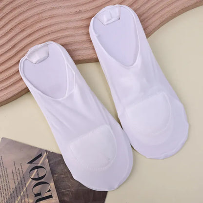 LuxeSole™ 4 Pairs Invisible Silk Socks