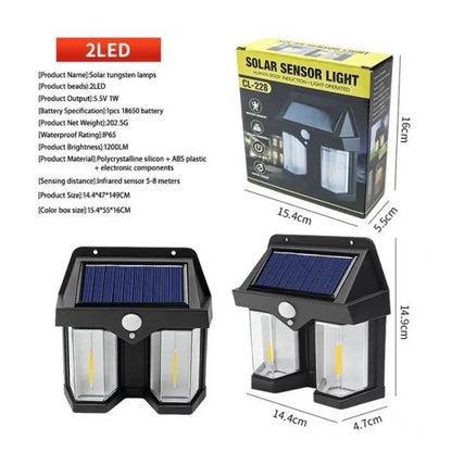 Solar Tungsten Wireless Outdoor LED Wall Light