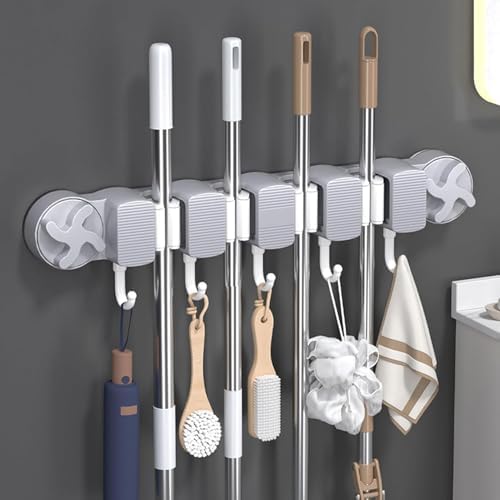 Bathroom Suction Mop Holder