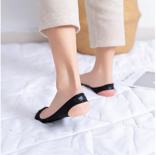LuxeSole™ 4 Pairs Invisible Silk Socks