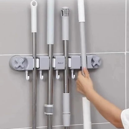 Bathroom Suction Mop Holder