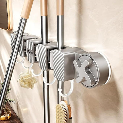 Bathroom Suction Mop Holder