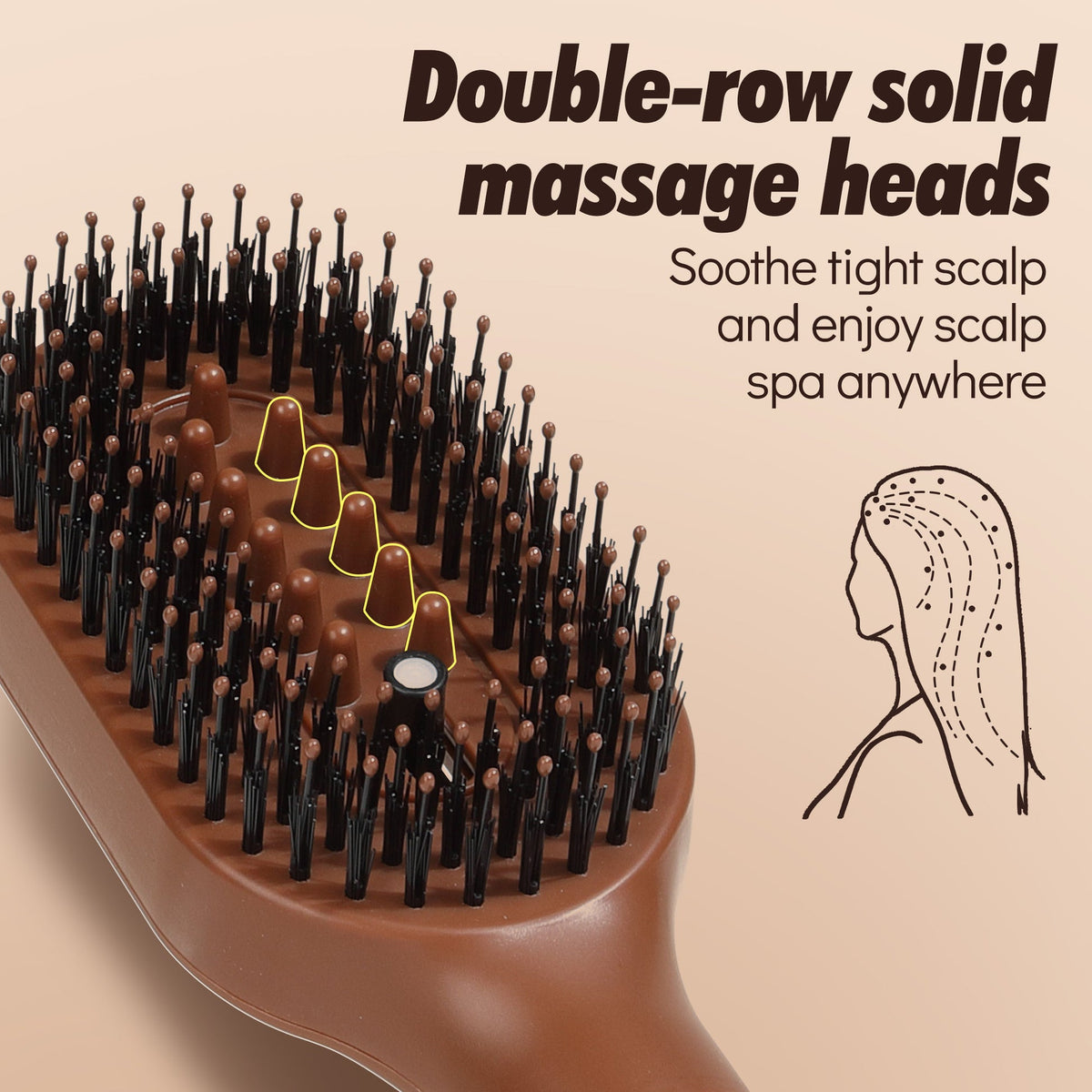 3-in-1 Misting Hair Brush – Spray, Detangle & Massage