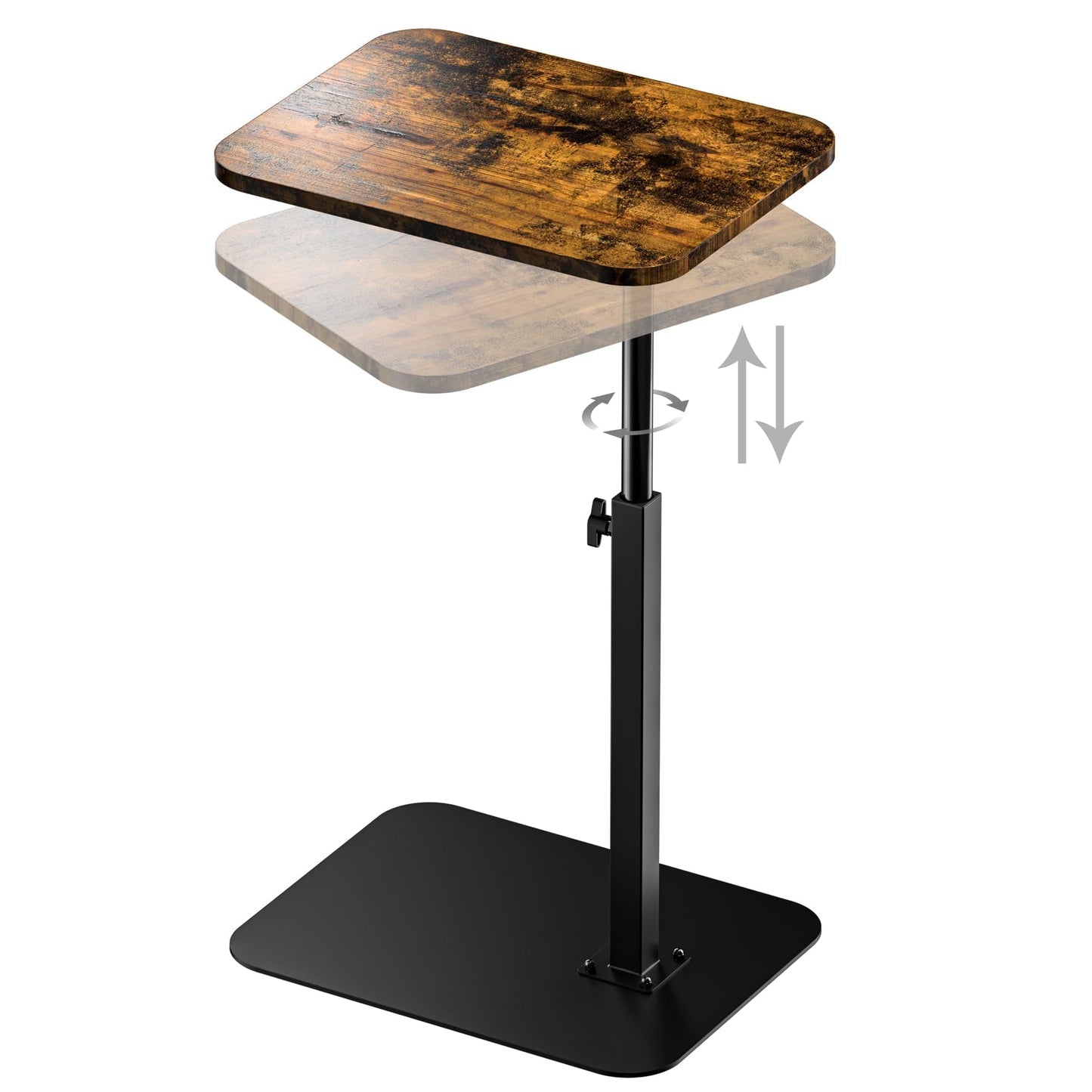 Adjustable Table with 360° Swivel Height