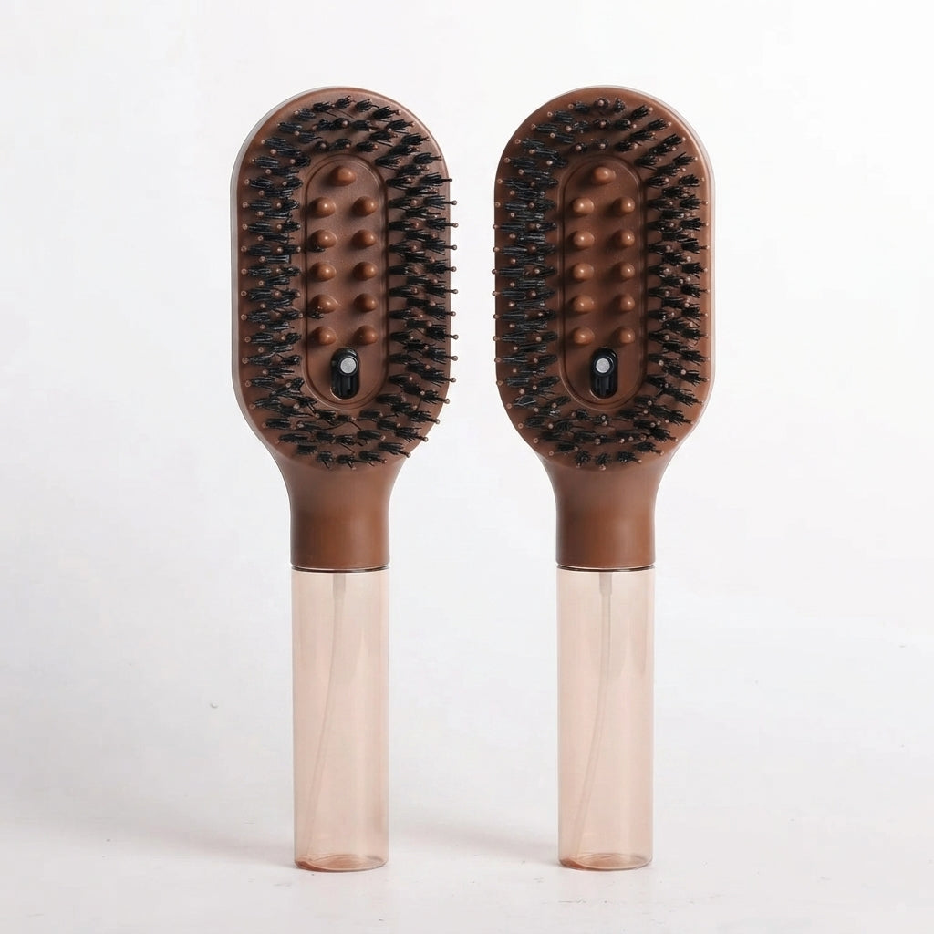 3-in-1 Misting Hair Brush – Spray, Detangle & Massage