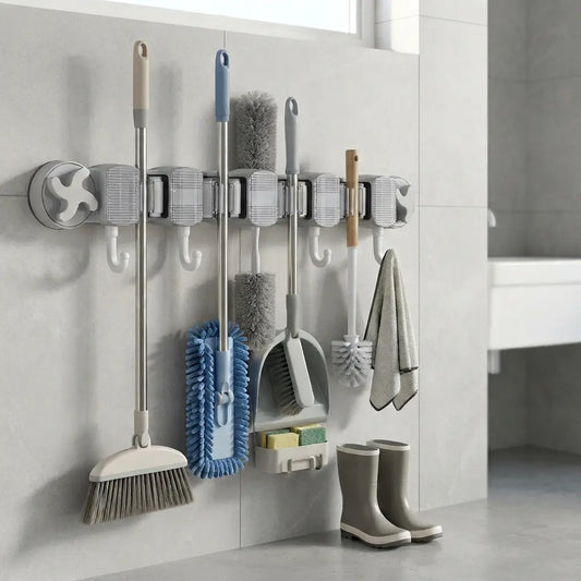 Bathroom Suction Mop Holder