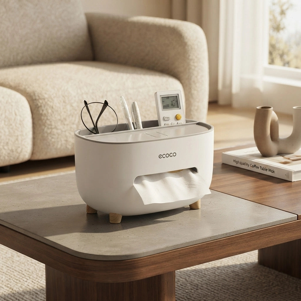 Multipurpose Desktop Tissue Box