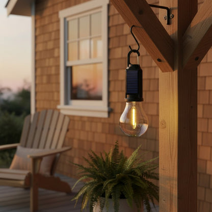 RetroGlow Solar Camping Bulb