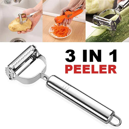 Stainless Steel 3 In 1 Peeler
