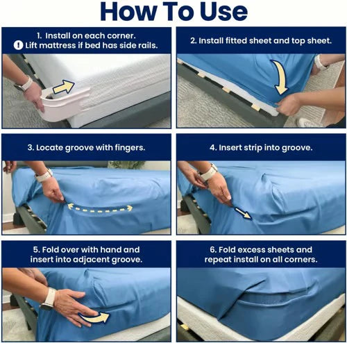 SheetLock™ Bed Grippers