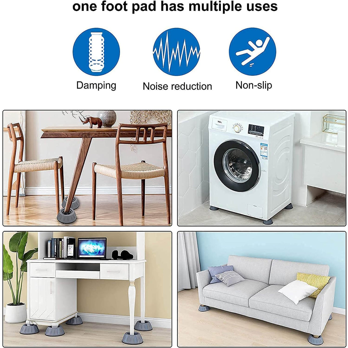 Secure Non-Slip Support 4Pcs