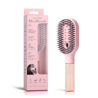3-in-1 Misting Hair Brush – Spray, Detangle & Massage
