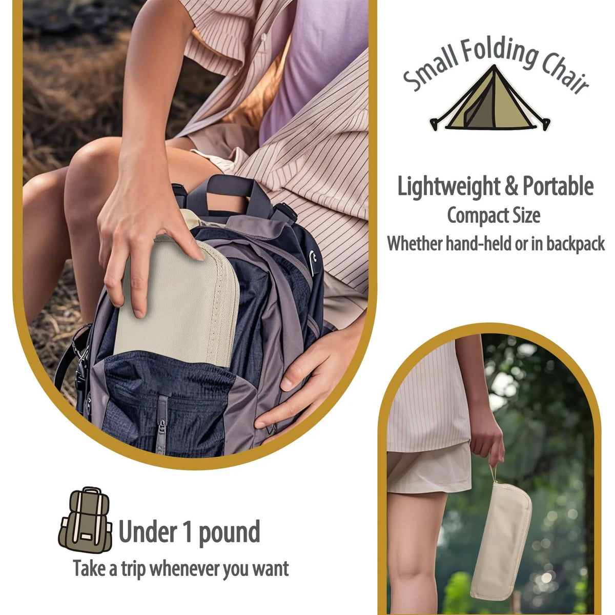 PORTABLE FOLDING CHAIR