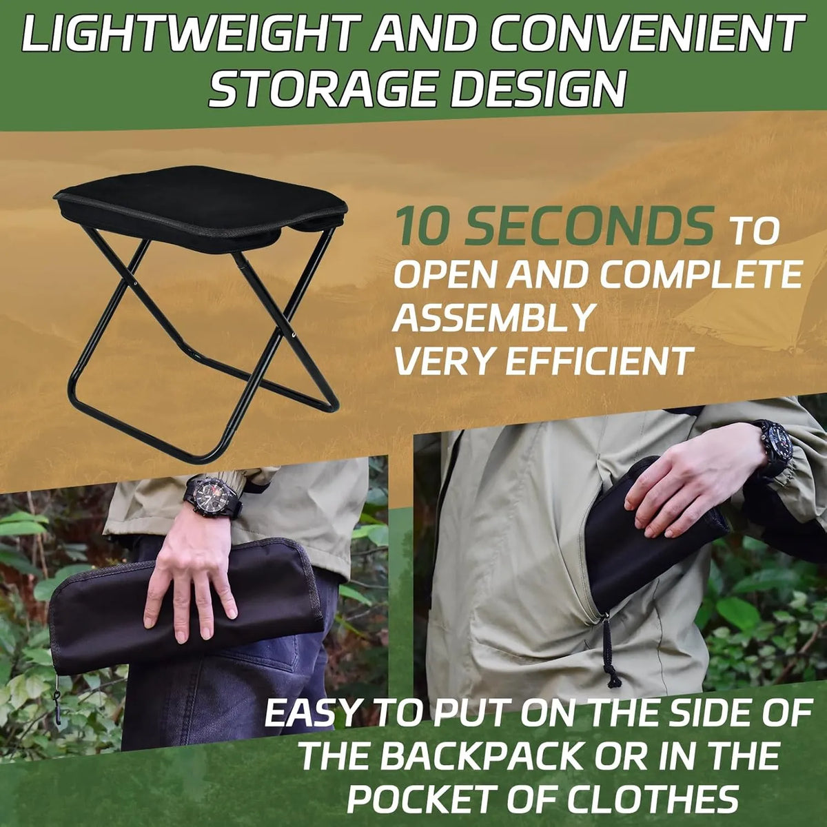PORTABLE FOLDING CHAIR