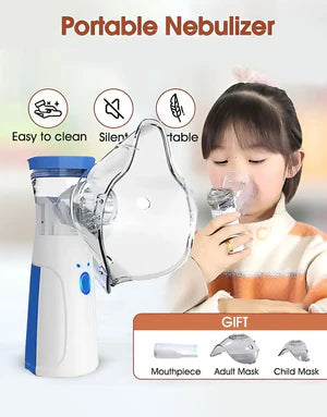 Mesh Portable Nebulizer Machine & Mask for Kids and Adults Mini Inhaler Nebulizer