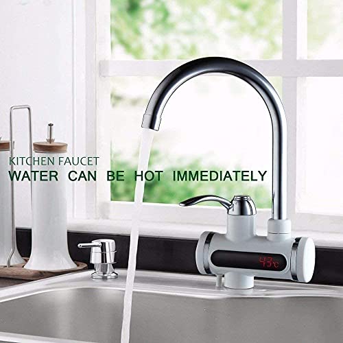 Smart Electric Hot Water Heater Faucet Kitchen Sink Instant Heating Tap with LED Digital Display
