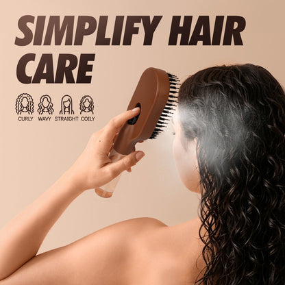 3-in-1 Misting Hair Brush – Spray, Detangle & Massage